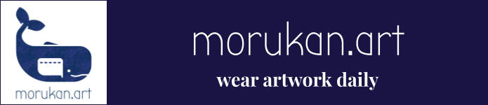 morukan.art - logo and baseline of the Japanese brand making denim tote bag in Kyoto